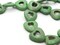 18 25mm Green Dyed Synthetic Turquoise Stone Puffed Love Heart Beads bF3